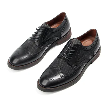 Мужские модельные туфли Высокого качества, мужские дизайнерские деловые кожаные оксфорды с резьбой в британском стиле, мягкие мокасины