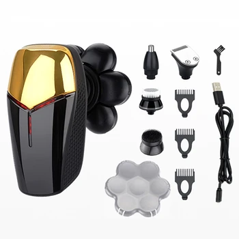 Мужское бритье Автономная электробритва, Триммер для волос в носу, мужской многофункциональный USB перезаряжаемый триммер