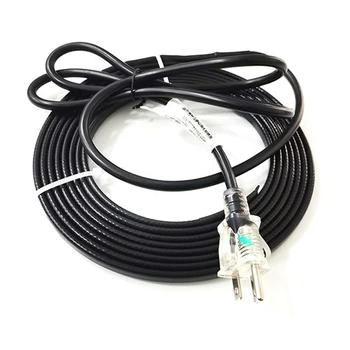 Нагревательный кабель для труб, 12-Футовая Тепловая лента Мощностью 25 Вт Для Труб Со встроенным термостатом Металлические И пластиковые Трубы От Freezing 120V US Plug