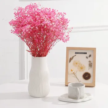 Натуральный сухой букет гипсофилы, красочные бессмертные настоящие цветы для украшения дома, свадьбы, магазина, офиса, 80 г/лот, бесплатные покупки