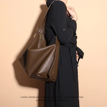 Новая Женская сумка-мессенджер из мягкой натуральной кожи, Повседневная сумка через плечо из воловьей кожи, винтажная сумка-тоут, женская сумочка