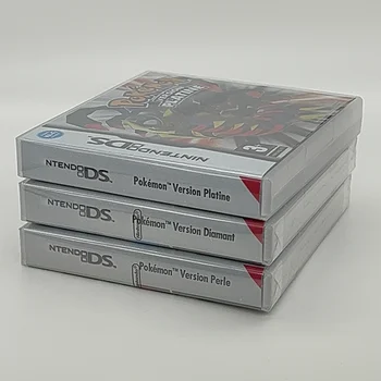 Новая Запечатанная Упаковка Игрового Картриджа Pokemon Platine Perle Diamant для игровой консоли с Коробкой и Инструкциями Французская Версия для NDS