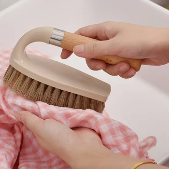 Новая Многофункциональная щетка для стирки, щетка для чистки одежды, нескользящая деревянная ручка, щетка для домашней уборки, щетка для обуви