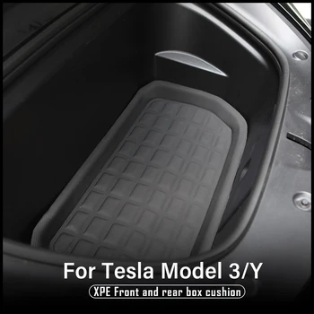 Новинка Для Аксессуаров Tesla Model Y 2021, Специальный коврик для багажа, Модельный вкладыш для багажника, Грузовой коврик для багажника, лоток Xpe, Ковер для пола, Грязевая накладка