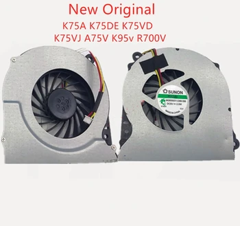 Новые Оригинальные вентиляторы охлаждения процессора ноутбука ASUS K75A K75DE K75VD K75VJ A75V K95v R700V Вентилятор DC5V 2,5 Вт