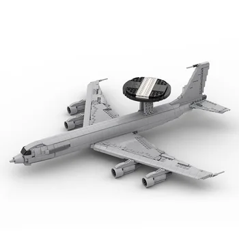 Новый 1700 шт. Военный MOC Масштаб 1:80 E-3 Sentry Модель самолета AWACS креативные идеи высокотехнологичный детский Подарок Блоки Истребителя