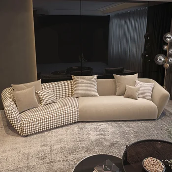 Новый Итальянский Минималистичный Дизайнерский диван с Роскошными технологиями, Угловой шезлонг для гостиной, Садовая мебель для дома WXHYH