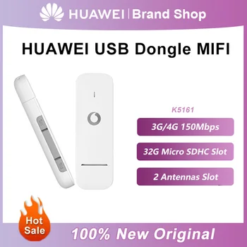 Оригинальный USB-ключ Huawei K5161 Беспроводной WiFi-маршрутизатор 150 Мбит/с, Модемная Палка Мобильного Широкополосного доступа 4G LTE, Карманная Точка Доступа PK HUAWEI E3372