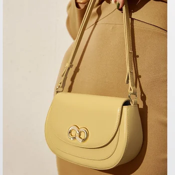 Оригинальный Новый бренд, женские сумки из гладкой коровьей кожи, сумки на плечо для пригородных поездок, кошельки круглой формы, Модные девушки #3052