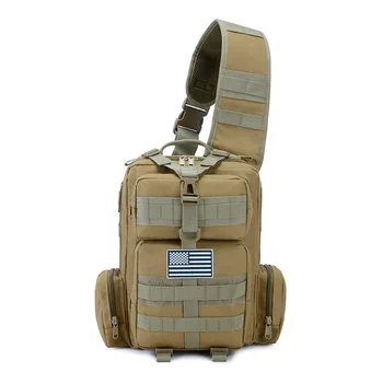 Открытый тактический рюкзак с одним ремнем, водонепроницаемая армейская сумка на плечо, военная сумка для охоты, кемпинга, спортивная сумка Molle