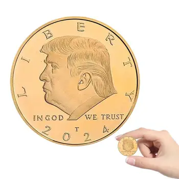 Памятная монета Трампа 2024, Сувенир Президента США, Спасите Америку Снова, Монета Вызова Сторонников, Позолоченная Монета в подарок