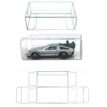 ПВХ Коробка для хранения Hot Wheels Tomica Matchbox Car Литая под давлением 1/64 Модель Автомобиля Displaybox Развивающие Игрушки для мальчиков для Детского Подарка