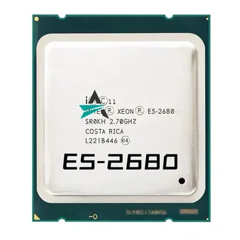 Подержанный процессор E5-2680 Xeon E5 2680 2,7 ГГц Восьмиядерный Шестнадцатипоточный процессор CPU 20M 130W LGA 2011 Бесплатная Доставка