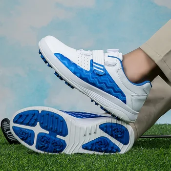 Популярная спортивная обувь для занятий гольфом для пар, Брендовая дизайнерская спортивная обувь, Женская обувь для гольфа, Мужская нескользящая обувь для ходьбы, Унисекс