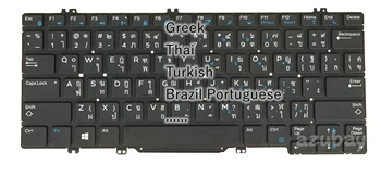 Португальская Турецкая Тайская греческая клавиатура для Dell Latitude 5280 5288 5290 7280 7290 7380 7390, 5289 2в1, 7389 2в1, 7390 2в1