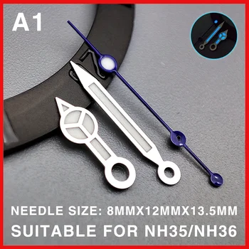 Профессиональная модификация часовой стрелки NH35 Со светящимся указателем Benz/Hippocampus/Seiko, подходящая для механизма NH36/4R