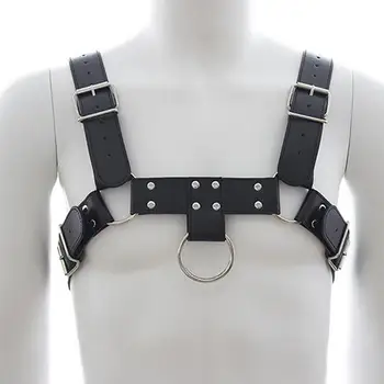 Ремень безопасности для верхней части тела, Мужской кожаный нагрудный ремень, поясной ремень, Мужской защитный ремень безопасности