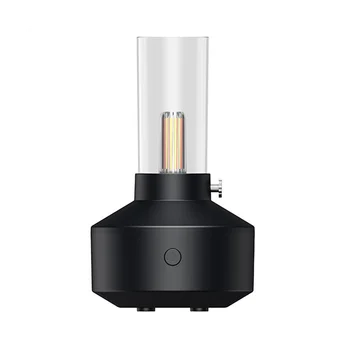 Ретро рассеиватель света Essential Oi LED Ночник с нитью Накаливания 150 мл Увлажнитель воздуха Работает 5-8 часов Черный
