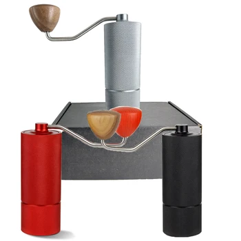 Ручная кофемолка R11 PC Инструмент для приготовления кофе или портативная высококачественная ручная кофемолка-мельница с двойным позиционированием подшипника кофейный аксессуар