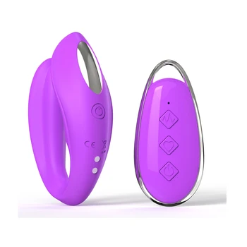 Силиконовый Перезаряжаемый USB Водонепроницаемый Вибратор с дистанционным управлением для Вагинальных пар, U-Образный Беспроводной Секс-игрушки для пары Клиторов, Вибратор