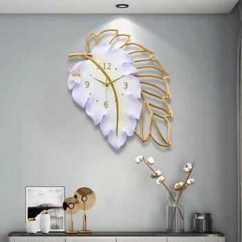 Скандинавские Настенные часы Современный Дизайн Минималистичные Креативные Часы для Украшения Гостиной Легкие Роскошные Часы Настенный Домашний Декор Horloge