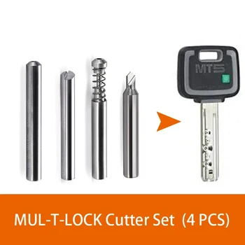Слесарные Инструменты Твердосплавный Резак для ключей Mul-t-lock 4 шт. Комплект для Станка для резки ключей с Несколькими Замками, Дублирующий Слесарные Инструменты