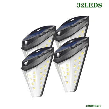 Солнечный Настенный светильник серии Dimond LED Outdoor Solar Lamp Power PIR Motion Sensor Настенный водонепроницаемый Садовый Уличный фонарь для украшения