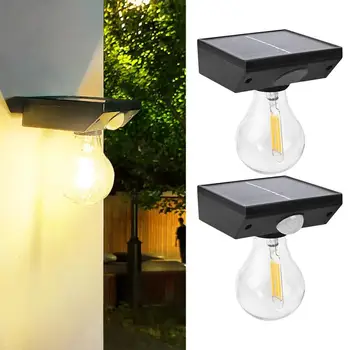 Солнечный настенный светильник, суперяркие водонепроницаемые светильники, наружный охранный настенный светильник, высокоэффективные датчики человека на солнечной энергии