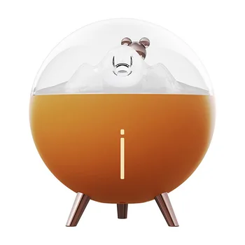 Увлажнитель воздуха USB Тихий Космический Медведь со светодиодной подсветкой Мини Увлажнитель Воздуха Туманообразователь Ароматерапия для домашнего Офиса Оранжевый