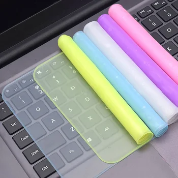 Универсальная крышка клавиатуры ноутбука, Прозрачная пленка, многоцветный протектор для ноутбука Macbook, Силиконовые пылезащитные прозрачные пленки