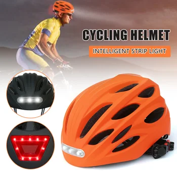 Универсальные велосипедные шлемы Профессиональные дорожные велосипедные шлемы для горного велосипеда со светодиодной лампой Велосипедный шлем со светодиодным задним фонарем Новый