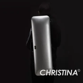 Футляр для скрипки CHRISTINA Прямоугольный Серебристо-серый, Водонепроницаемое Стекло Из Углеродного волокна, с дополнительной сумкой, Бесплатная доставка (VB40)