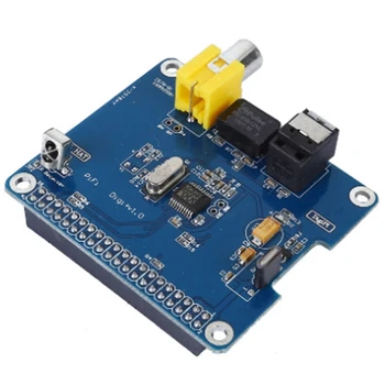 Цифровая звуковая карта Синяя Цифровая звуковая карта I2S SPDIF Оптическое волокно RCA Для Raspberry Pi 3/2 B +