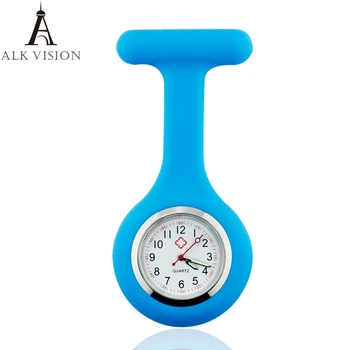 Часы медсестры Медицинские Часы Карманный брелок Брошь Японский Лацкан Кварцевые Аксессуары для ухода Силиконовые часы Aqua Doctor Подарок Больница