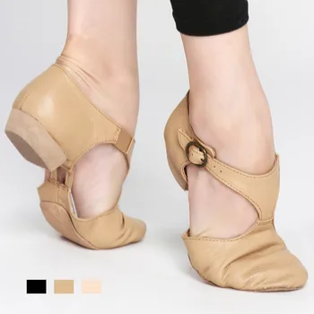 Черно-коричнево-розовая обувь из натуральной кожи Wimen для детей и взрослых, профессиональные Сандалии для учителей, Китайские женские сандалии для джазовых танцев