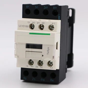 Электрический магнитный контактор переменного тока LC1D188K7 4P 2NO + 2NC LC1-D188K7 32A Катушка переменного тока 100V
