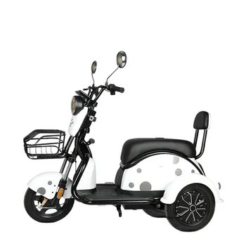 электрический Трехколесный Велосипед 60v20a, Практичный Самокат для пожилых Людей, Двухмоторная Вакуумная шина, Непрерывный срок службы батареи составляет около 65 км