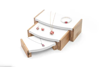 Ювелирные изделия из натурального бамбука, Нефритовое ожерелье, кольцо, Подставка для показа ювелирных изделий, Маленький табурет, стойка для браслетов из трех частей, повязка на голову, карточка для показа